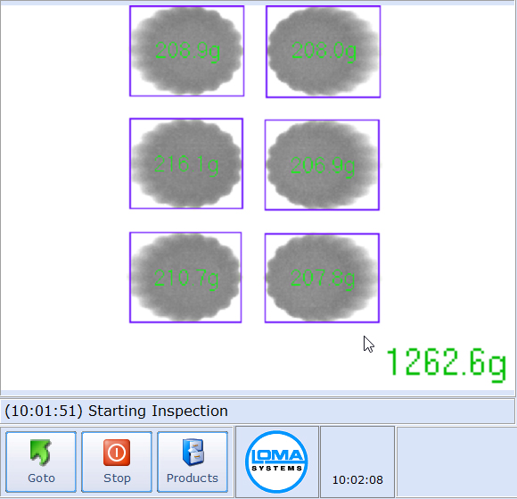 X-weigh Product Inspection feature on Loma X5 Series X-ray Inspection Systems.