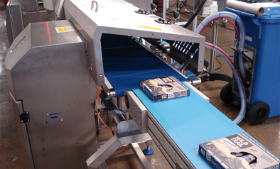 X5c X-ray in production inspecting convenience food product. 