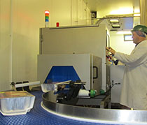 X-ray system inspects foil tray packed  meat joints